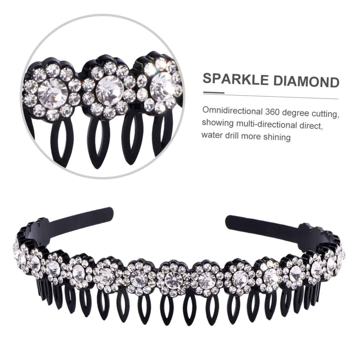 SKISUNO Chic Anti-slip Hair for Women Face Washing Headband with Design for Parties and Daily Use Stylish Hair Accessories White - Image 4