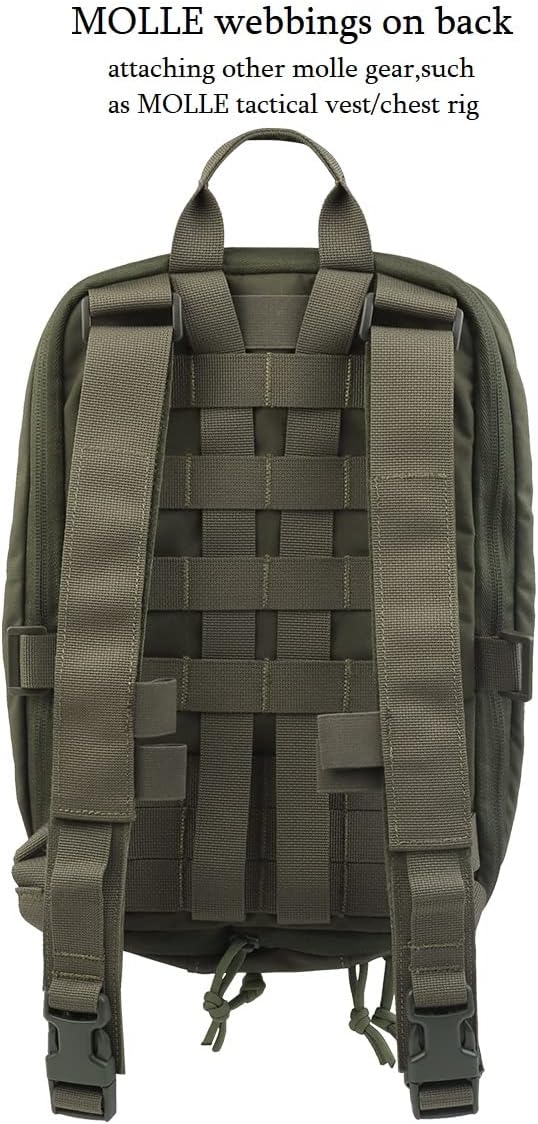 Tactical Expandable Hydration Backpack MOLLE Multi-purposed Airsoft Utility Bag for Travelling Hiking Hunting