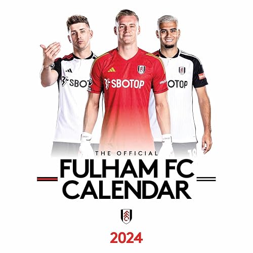Fulham FC 2024 Calendar, Month To View A3 Wall Calendar, Official Product