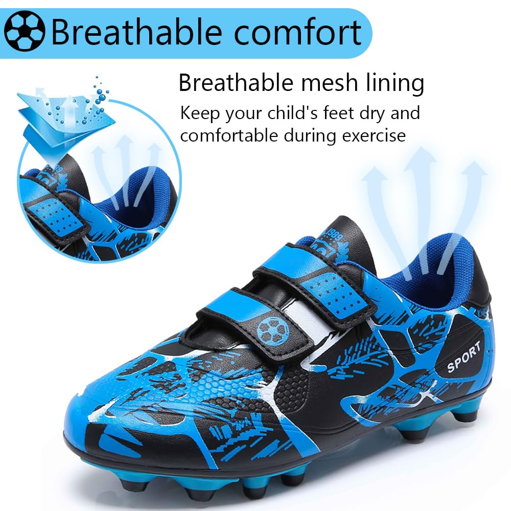 Scarpe da Calcio Ragazzi Scarpe da Calcio Bambini Scarpe da Ginnastica Ragazze Scarpe da Allenamento da Calcio Antiscivolo Unisex 28-37