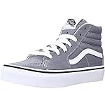 Vans Kids Color Theory Sk8-hi Shoes (4-8 Years) (Tradewinds) Kids Grey (Numeric_12)