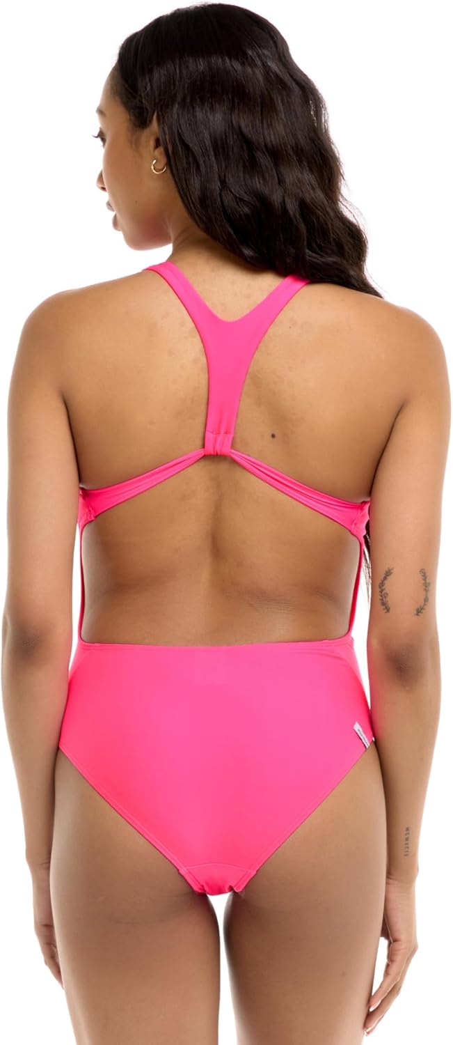Body Glove Womens Smoothies Mylene Solid One-Piece Swimsuit with Racer Back - Image 2