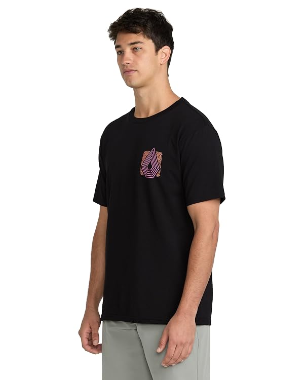 Volcom Men's Logo Short Sleeve T-Shirt – Soft Cotton Crewneck Basic Graphic Tee, Black, Medium by Volcom - Used condition - Image 2