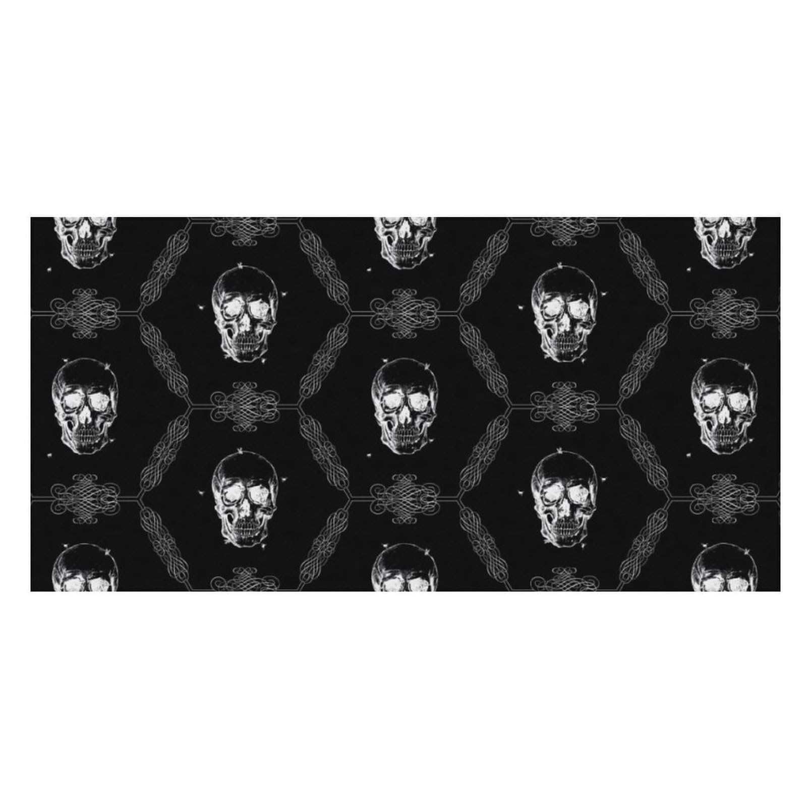 LWORZIIB Beach Towel, Black Scary Skull Bath Towel, Pool Towel Great for Gym Swimming 80 X 160cm