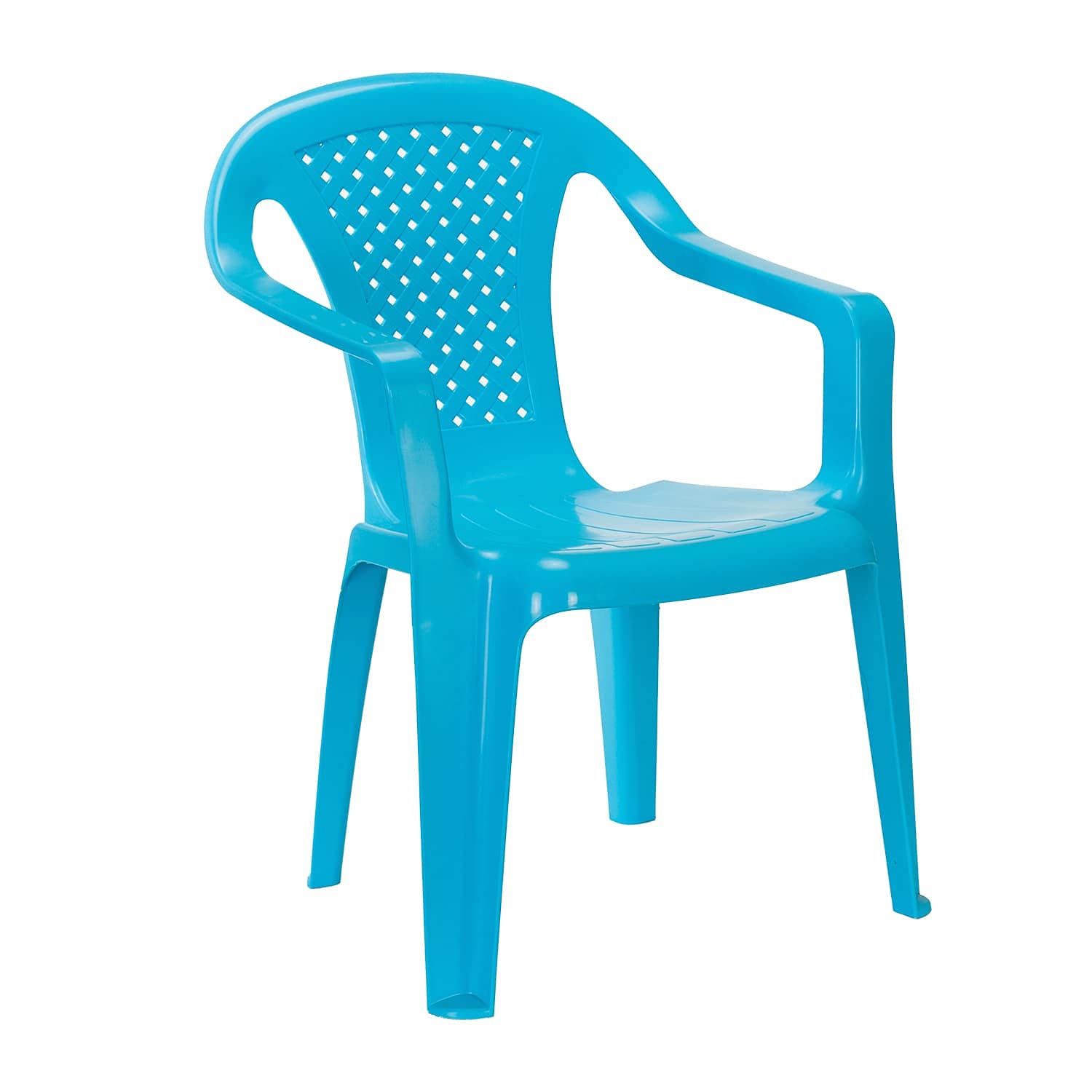 PROGARDEN Sedia, Resina Polipropilene Plastica, Blu, Regular