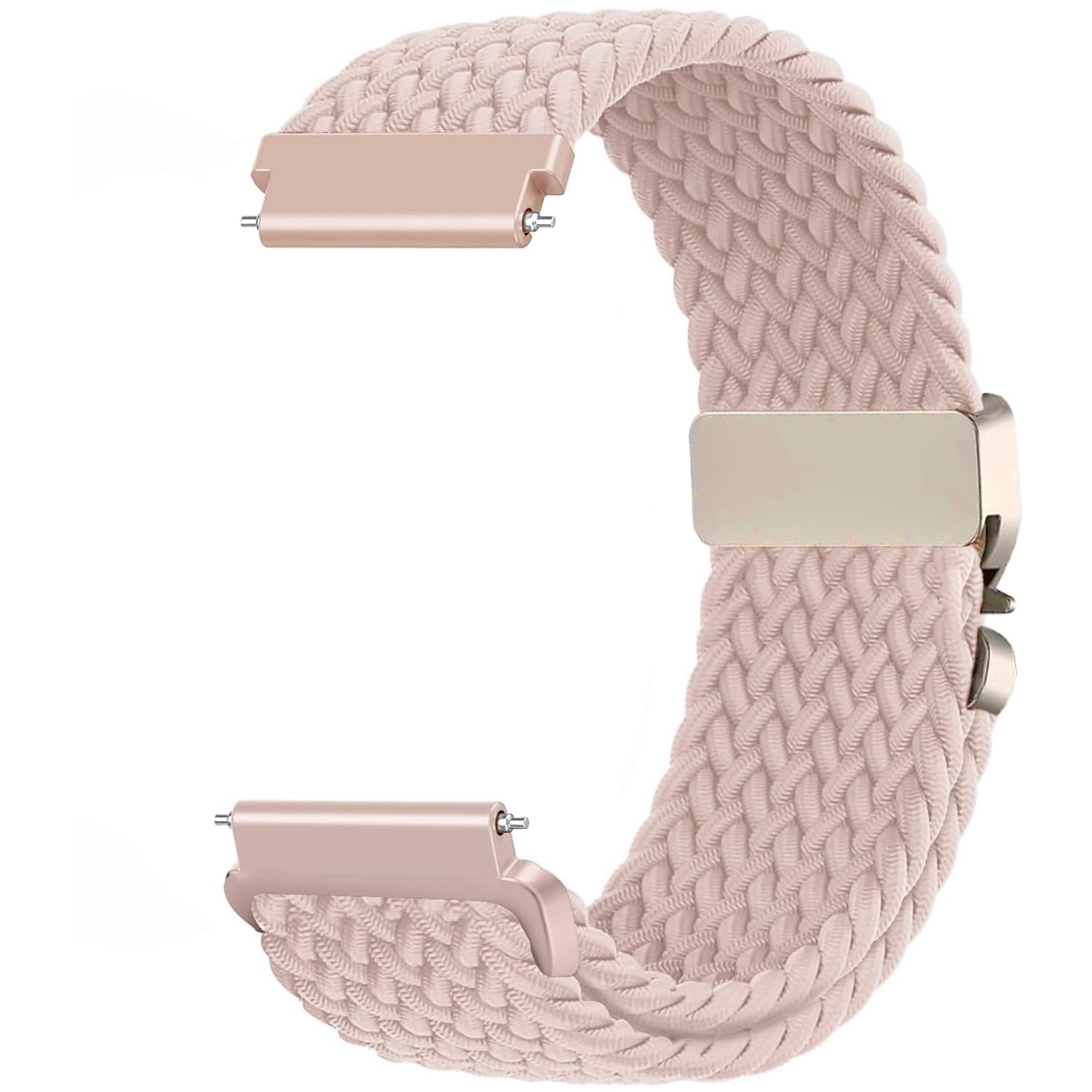 Issinlky 18mm Nylon geflochtene armband Kompatibel mit Garmin Venu 2S/Venu 3S/Vivomove 3S/Vivoactive 4S/Forerunner 255s/255s Music/265s, Quick Release Ersatz elastische armband für Frauen Männer