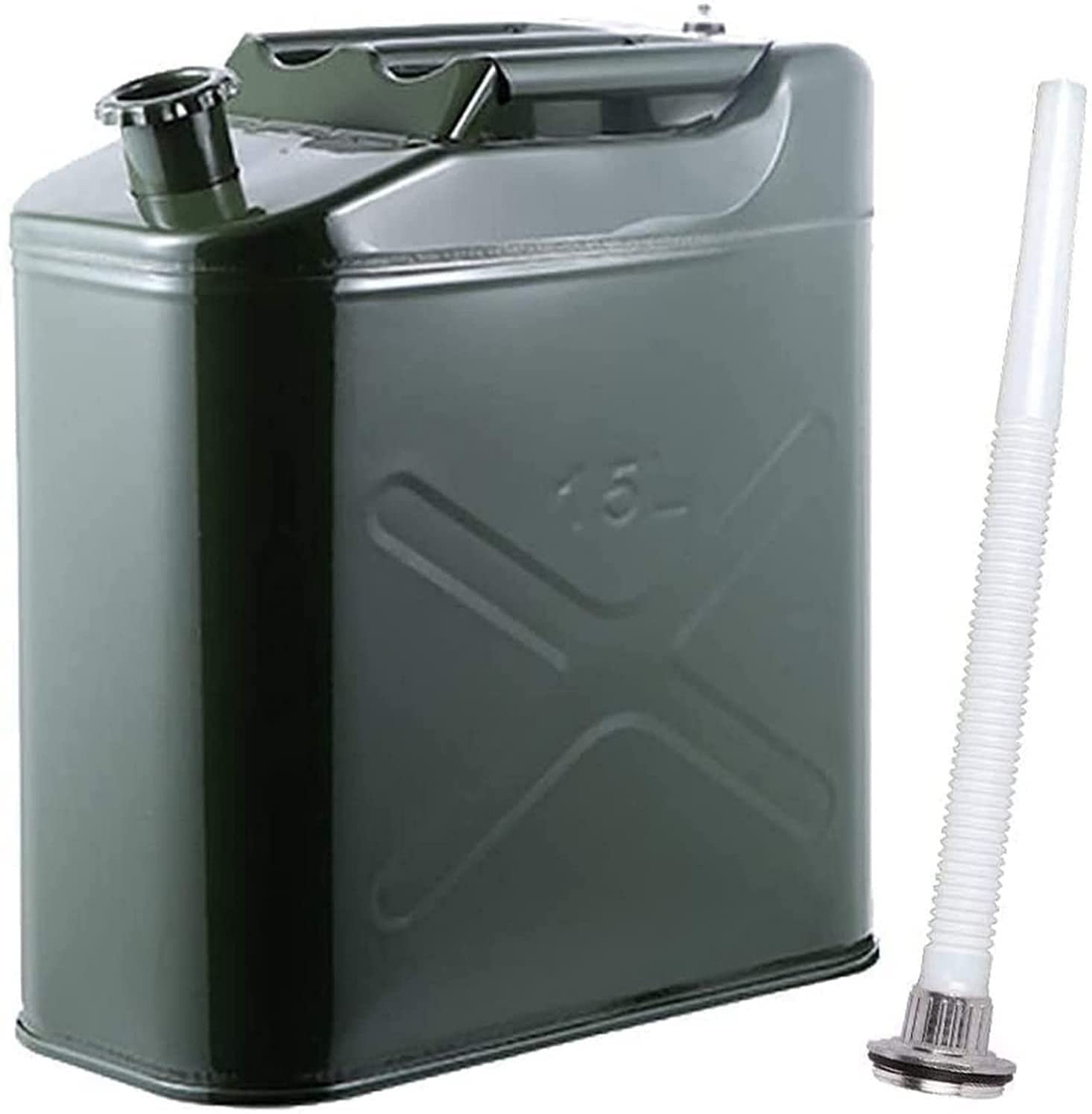 Bidón de gasolina de Metálico Recipientes gasoli Latas de gasolina, latas de gasolina portátiles, almacenamiento de transporte de metal antioxidante a prueba de fugas, contenedor de gasolina diésel, t
