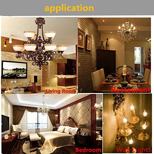 Ctkcom Vintage Edison Led Bulbs 4W(4 Pack)- Antique Candelabra Light Bulb Dimmable 40W Equivalent,Energy-Saving 2700K Warm White Lamps For Chandeliers,Pendant Lights,Antique Light Fixtures E14 Base #TOP5