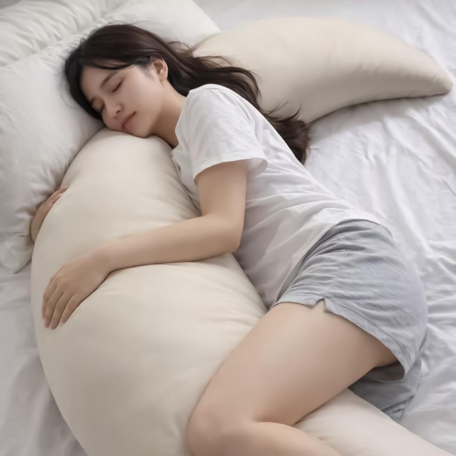 Cojín suave y refrescante, almohada ergonómica para dormir, cómodo cojín para abrazar, almohadilla de apoyo transpirable, accesorio de relajación para sofá de dormitorio, equipo para el hogar para