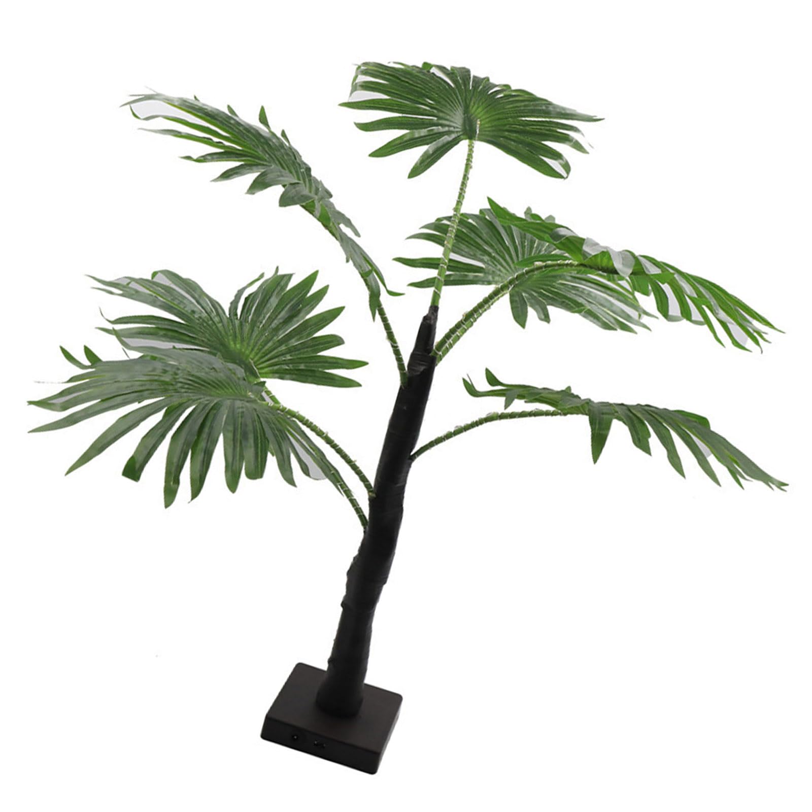 Buxuaaaa Multicolor Realistic Glowing Palms Tree With Led Bulbs Great Decorative Table Lamp For Nighttimes Event Outdoor Led Hand Tree