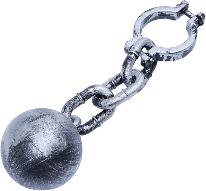 Gadpiparty Playdo Plastic Chain Link Shackles Prison Wrist