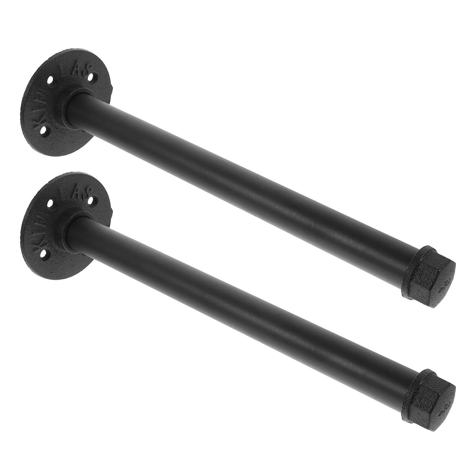 Juaksqzyi Black 2Pcs Wall Mounted Shelf Brackets Industrial Hanging Floating Shelves Bracket Easy Installation For Home Decor