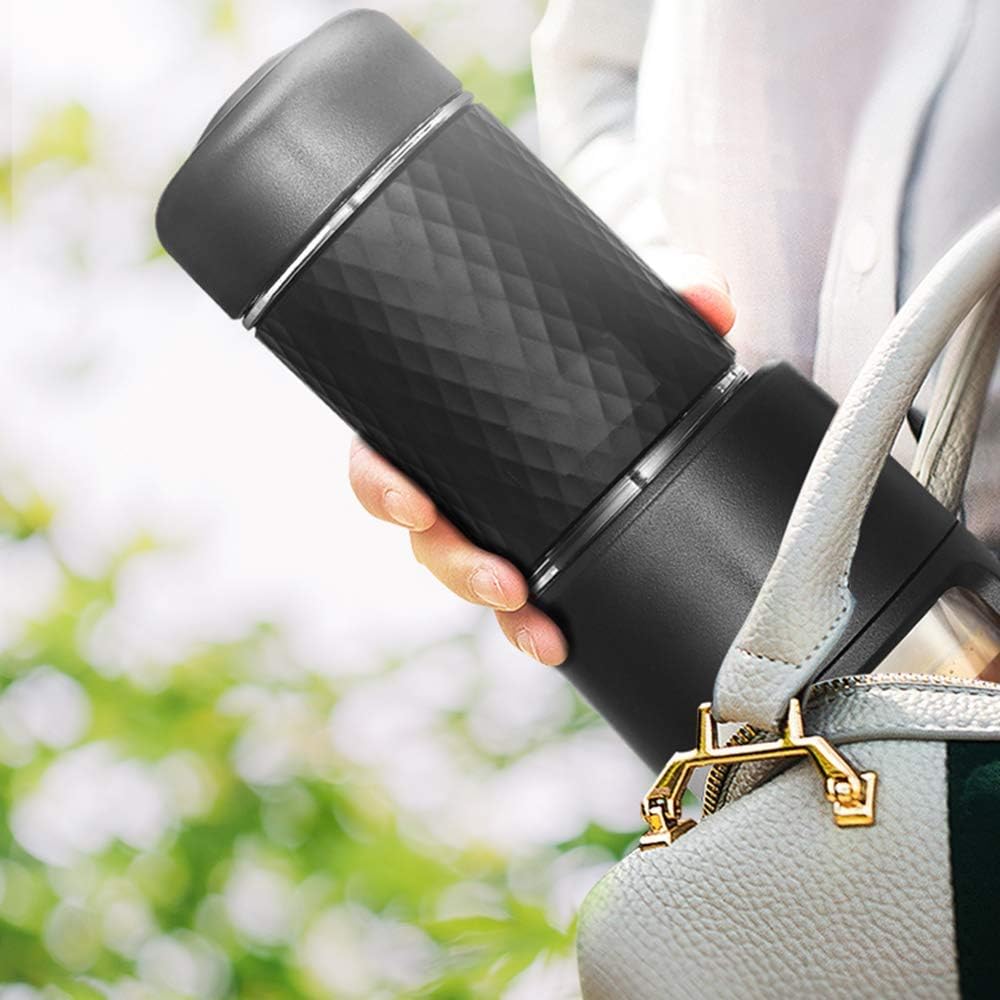 Coffee Machine Portable Coffee Maker,Manual Espresso Coffee Machine Compatible with Ground Coffee Nespresso Capsule
