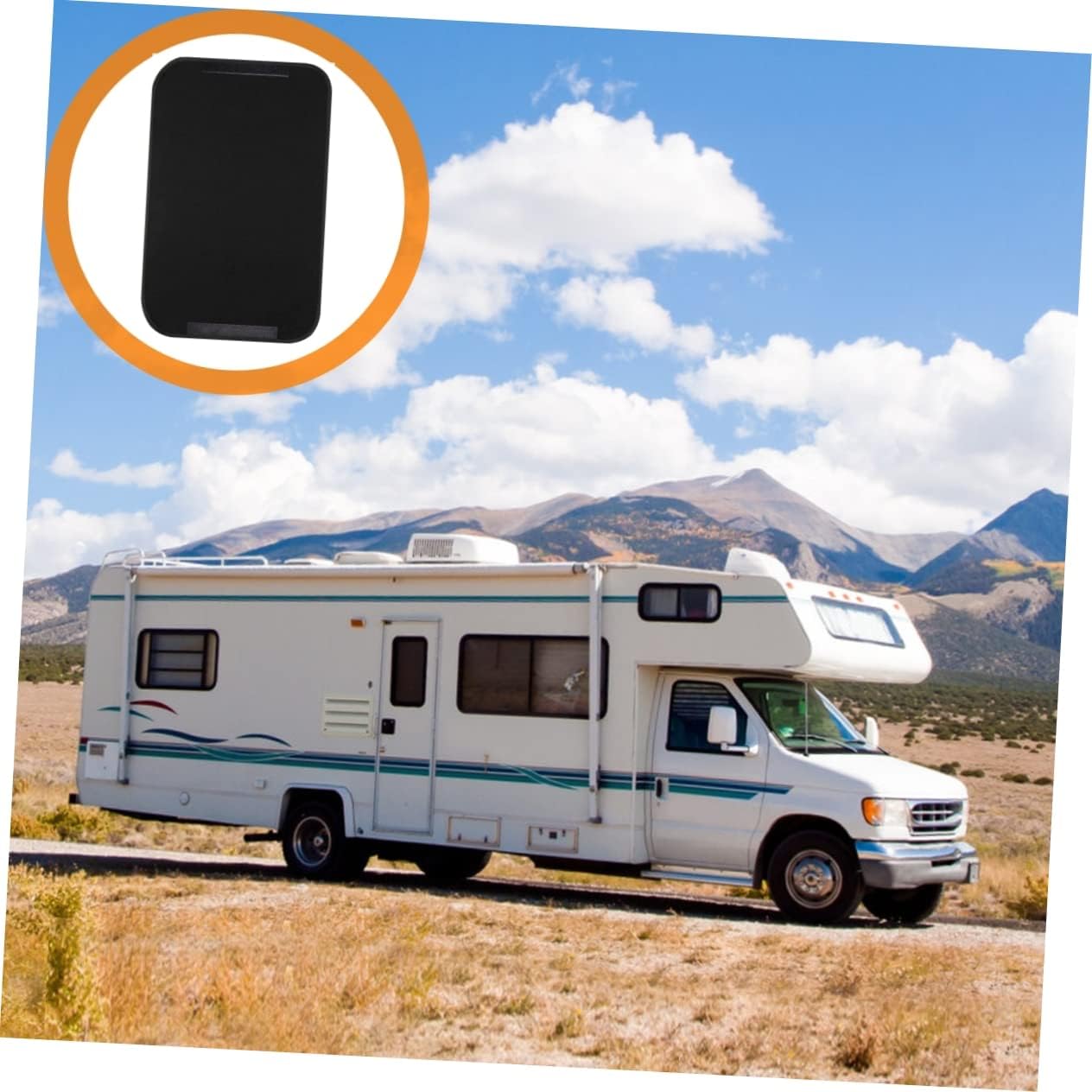 MAGICLULU RV Window Blackout Cover Heat and UV Protection Adjustable RV Door Shade Privacy Screen for Camping and Travel Trailers