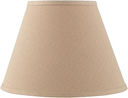 Aspen Creative 32692 - Pantalla para lámpara de araña con forma de imperio de transición, sepia, parte superior de 7 pulgadas x 13 pulgadas inferior