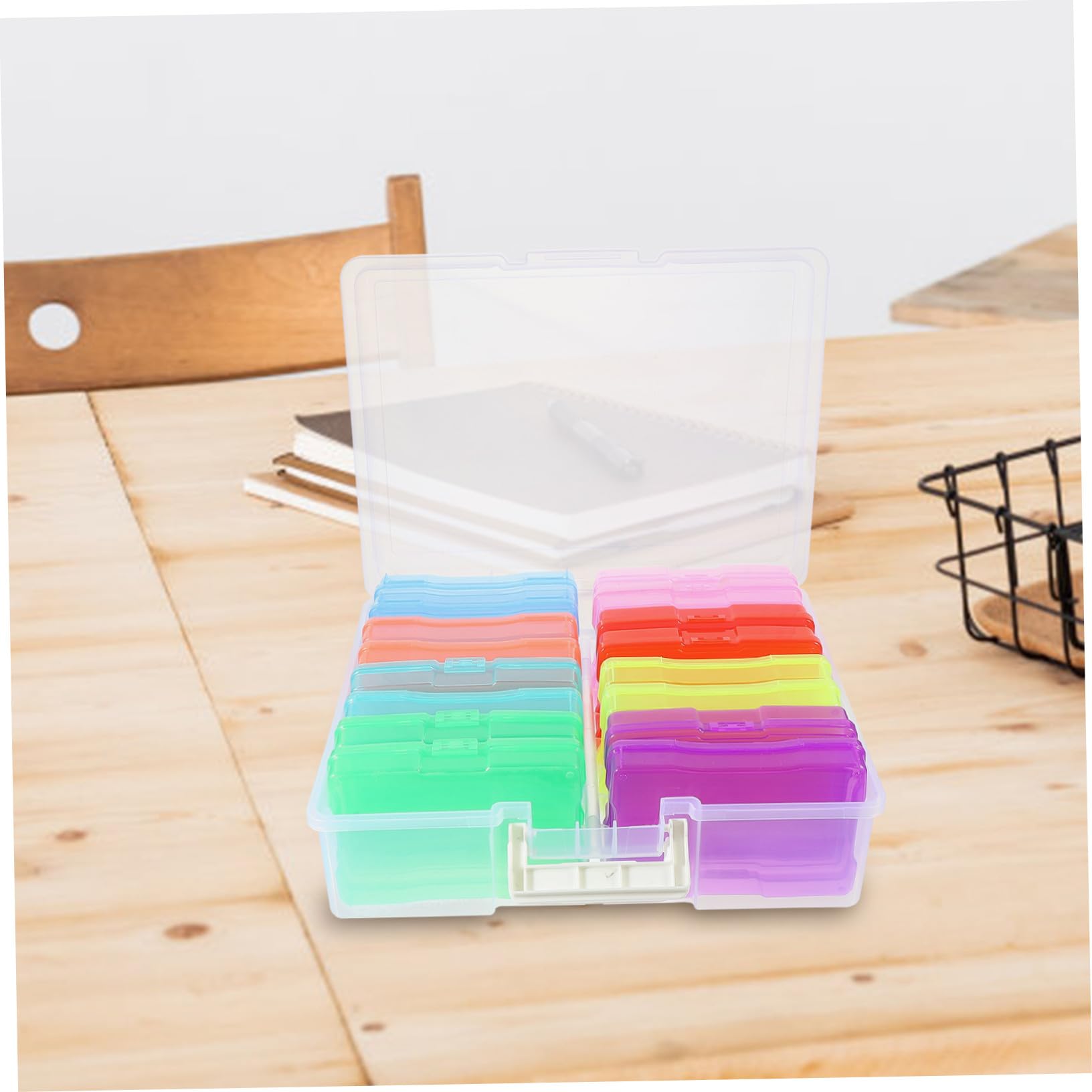 Uonlytech Scatola Porta Foto Grande Capacità Organizer Foto e Accessori Contenitore Rigido Resistente per Desktop e Viaggi Custodia Riutilizzabile per Raccoglitori e Piccoli Oggetti