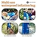 WISE MOOSE Sleeping Pad - 4.5 Inch Thick Camping Mattress, Ultralight Camping Pad, Inflatable Tent Mat for Backpacking, Hiking - Inflating Bag and Repair Kit Included