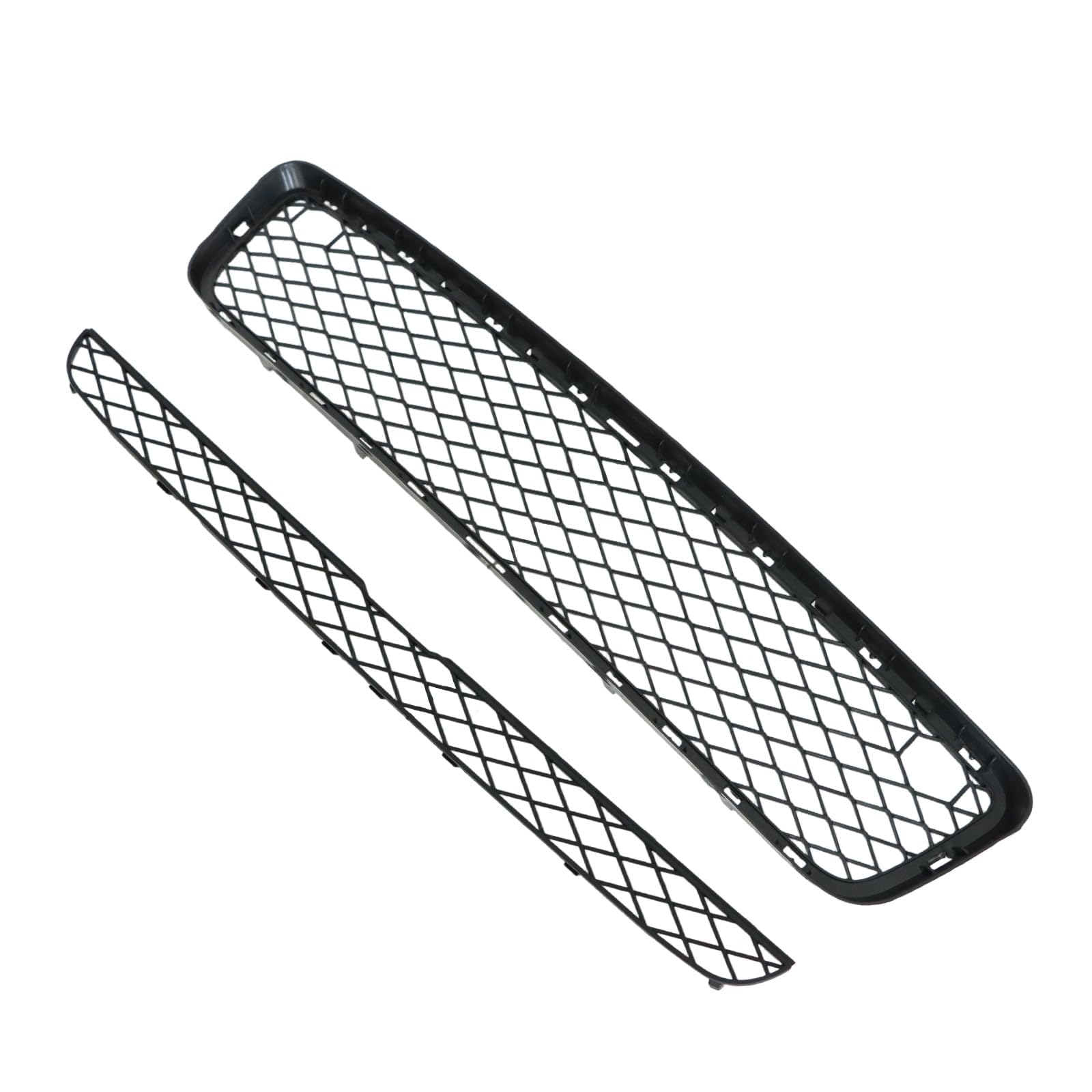 Kühlergitter Kühlergrill Frontgitter Grill schwarz matt SET Kompatibel mit BMW X5 E70 2007-2010 51117159597 51117163956