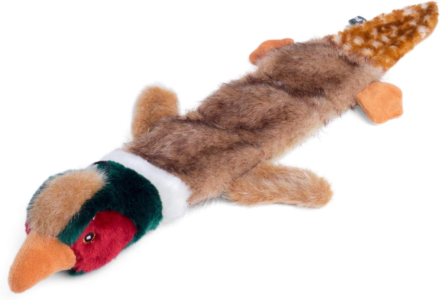 Petface Luxury Multi Squeaker Pheasant Plush Dog Toy (Pack of 1)