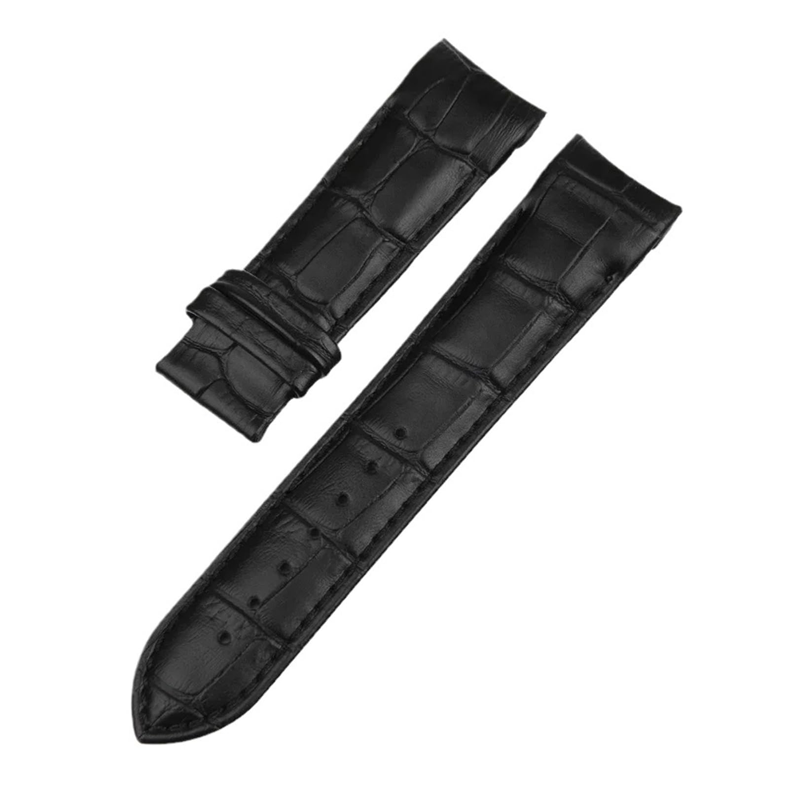 Genérico NASUNJIA Correa De Reloj Cuero Genuino Compatible Con Tissot T035 For Hombre, Suave, Cómoda, Curva, Cierre Mariposa, 22, 23 Y 24 Mm