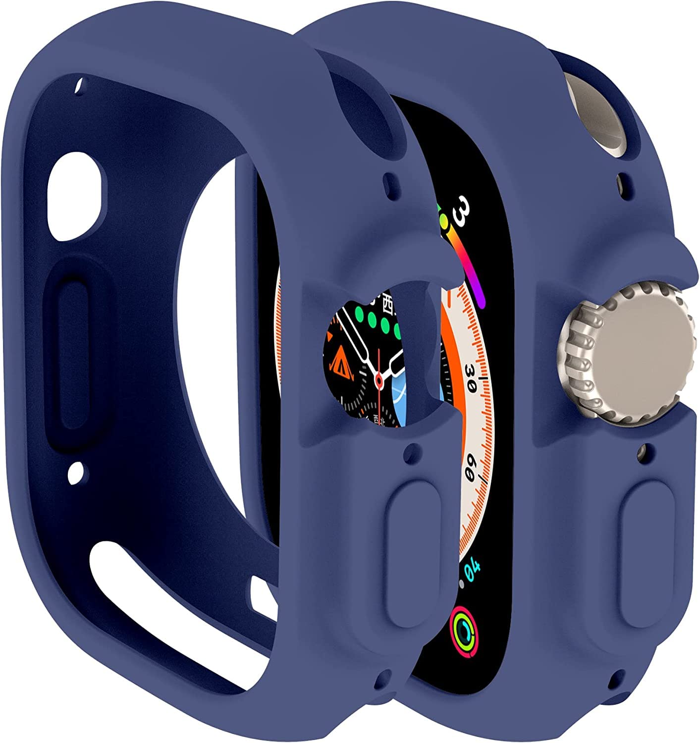 OJOS Compatible with Apple Watch Ultra 2 / Ultra 49mm case All-Round Shockproof TPU Silicone Protective Cover Bumper Shock-Absorbing Protective case (Black) (B0BKXTYNQ1) Amazon Price History, Amazon Price Tracker