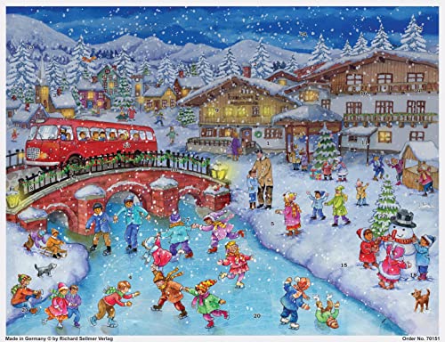 Adventskalender 'Spiel und Spass im Schnee': Papier-Adventskalender