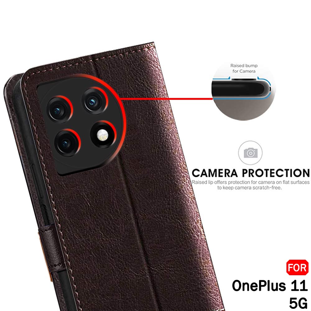 OnePlus 11 5G Flip Case - Leather Wallet Stand -7