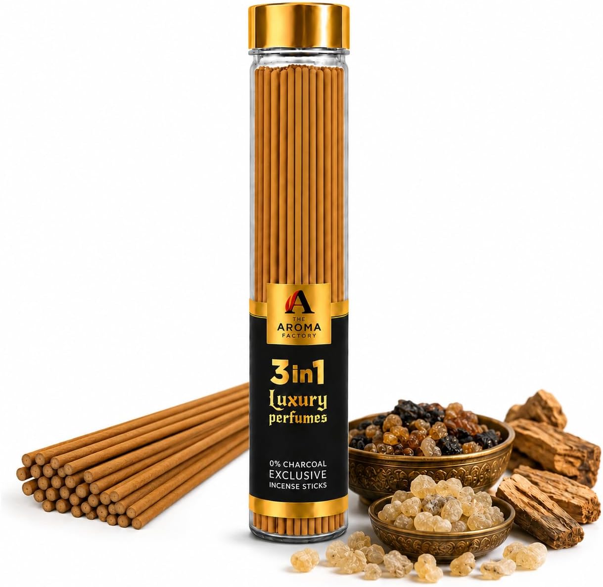 The Aroma Factory 3 in 1 Agarbatti Incense Stick, Pack of 1