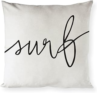 The Cotton & Canvas Co. Surf Home Decor Pillow Cover, Pillowcase, Cushion Cover, Decorative Throw Pillow Cover