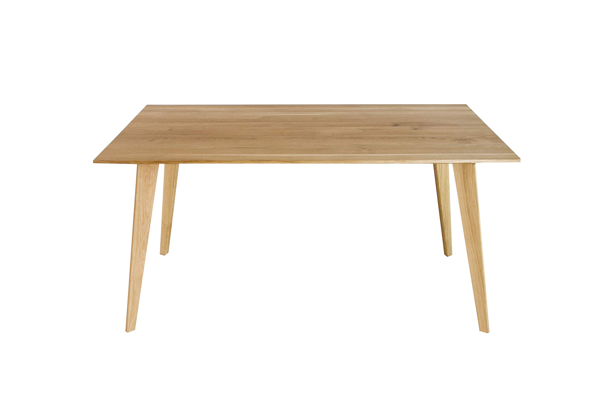 Bureau artisanal en chêne massif, bureau d'ordinateur, bureau à domicile, bureau d'écriture, bureau en bois.