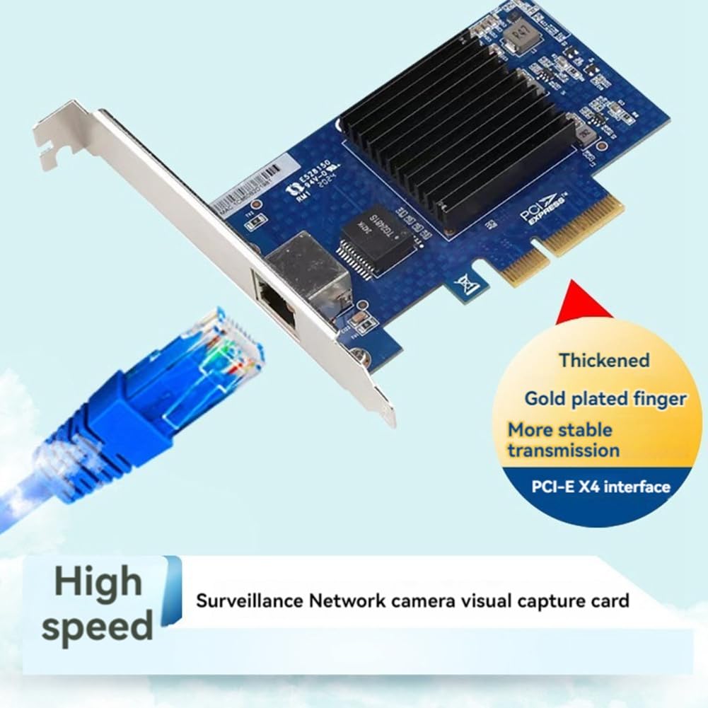 Scheda di Rete PCI-e Adattatore Scheda di Rete per Server Gigabit 10G PCI-e X4 A Porta Singola AQC107 NIC Ethernet per Desktop