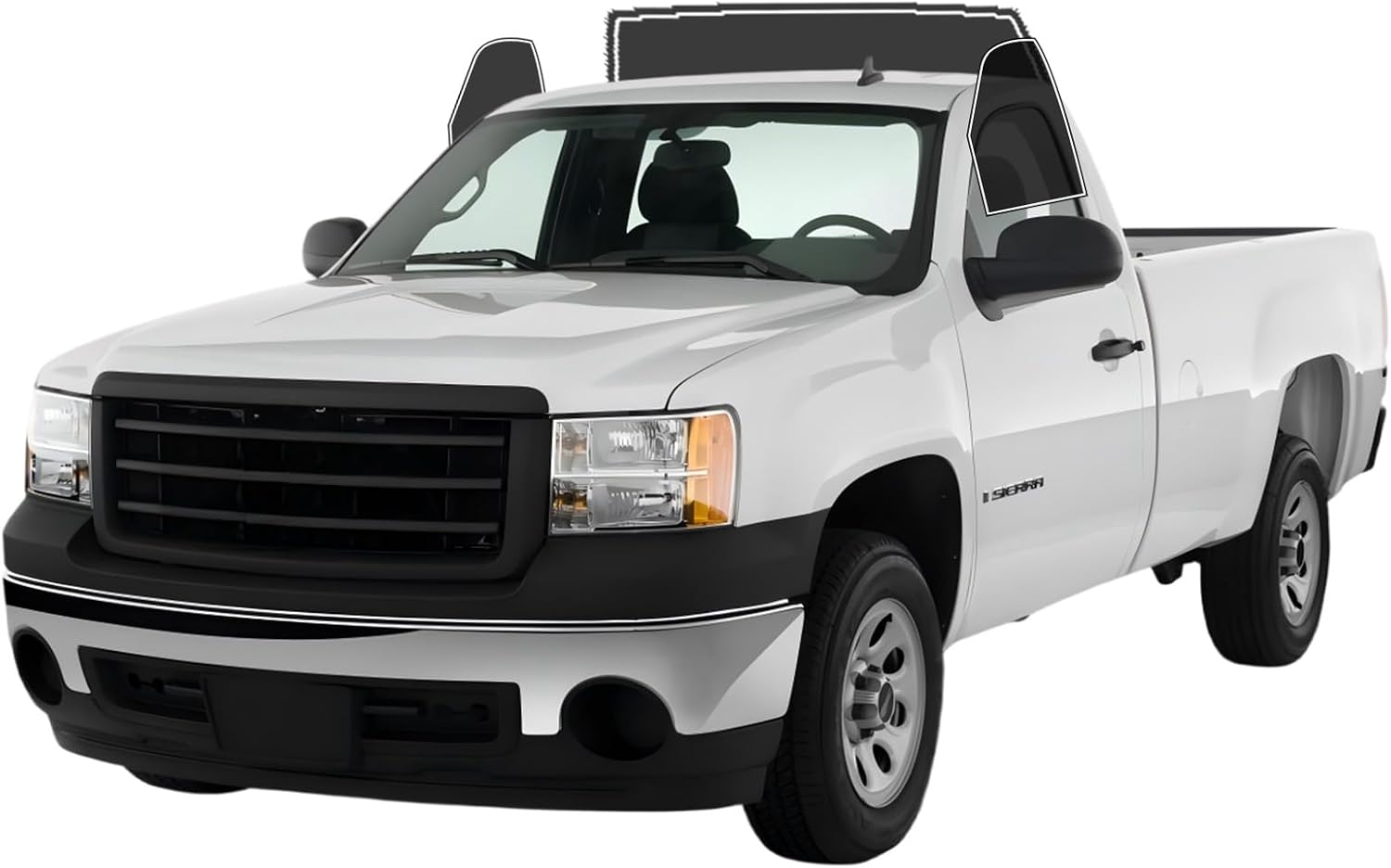 Precut Window Tint Film for GMC Sierra 1500 Standard 2007-2013 All Side+Rear Windshield 5% VLT 2Ply Anti-Shatter, UV Block, Privacy Protection, Easy Install, No Trimming Needed,Glare Reduction