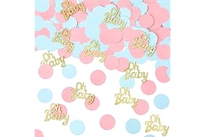 Oh Baby Shower Table Confetti: Ultimate Gender Reveal Decor (220 Pcs)