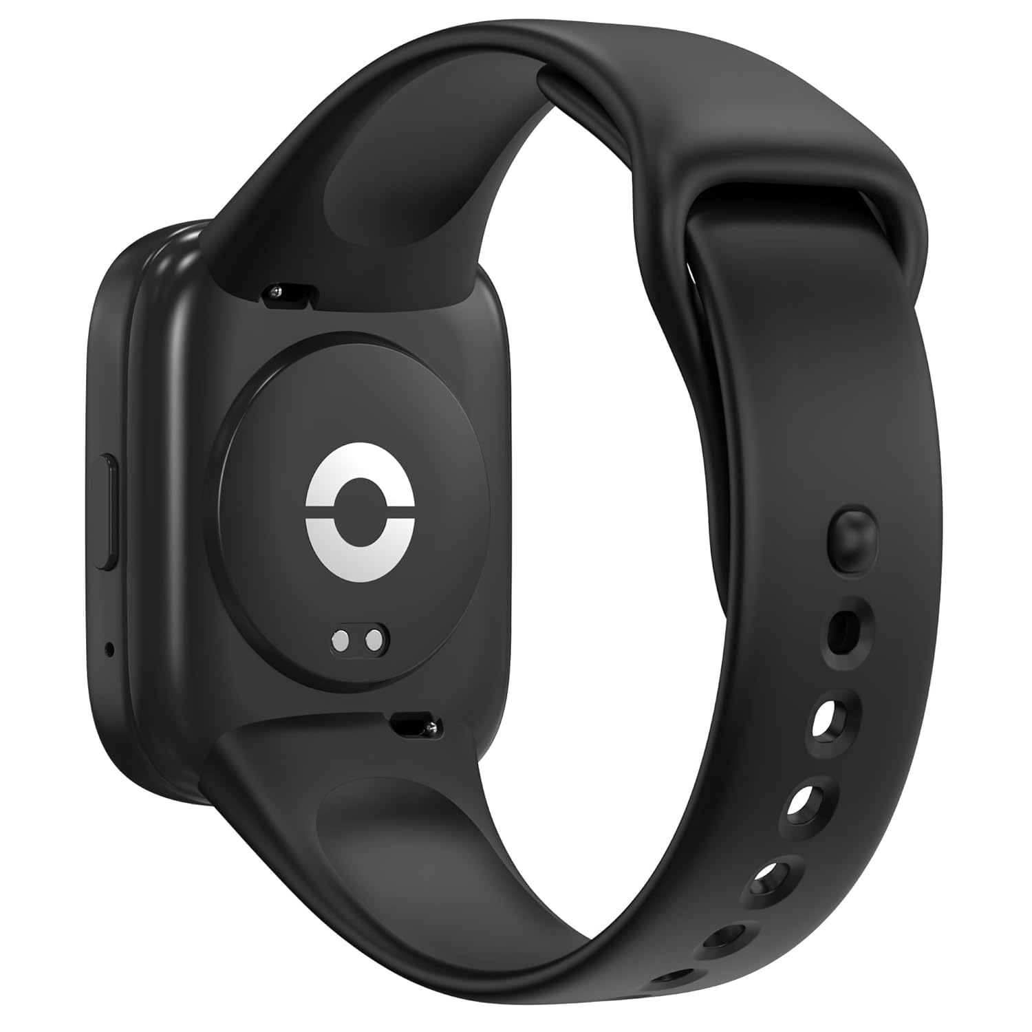 Sounce Premium Flexible Silicone Replacement Band for Redmi Watch 3 Active Smartwatch Ultra-Comfortable Black-image-4