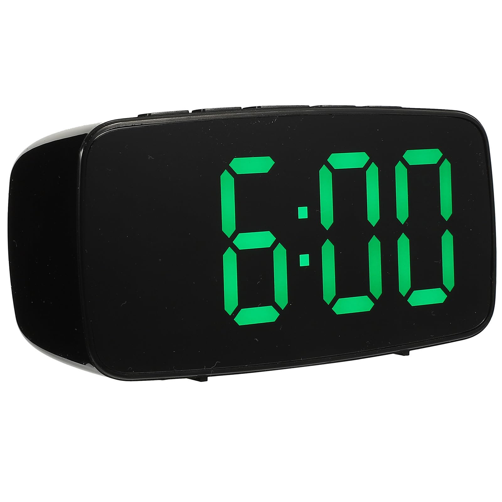 ibasenice Reloj Despertador y Diseño Delgado Digital LED Pantalla Multifunción Carcasa Abs Verde para Escritorio en Oficina y Uso Diario