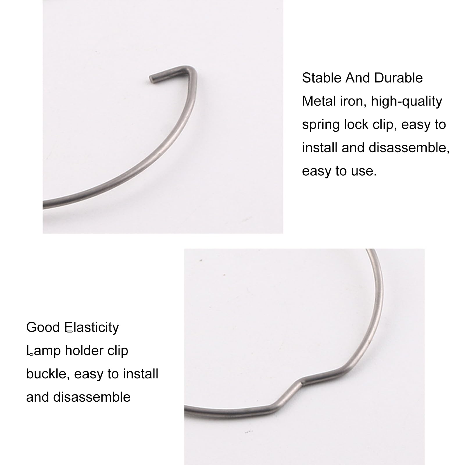 Lampada Anelli Di Fissaggio Clip, 20 Pezzi MR16 Fissaggio Anelli A Molla, LED Elastica Portalampada, Per Lampada Per La Maggior Parte Delle Luci Spot A LED Faretti Da Incasso