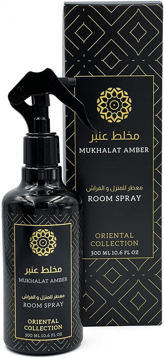 Oriental Room Spray Air Freshner 300 ml for Home & office (Mukhalat Amber)