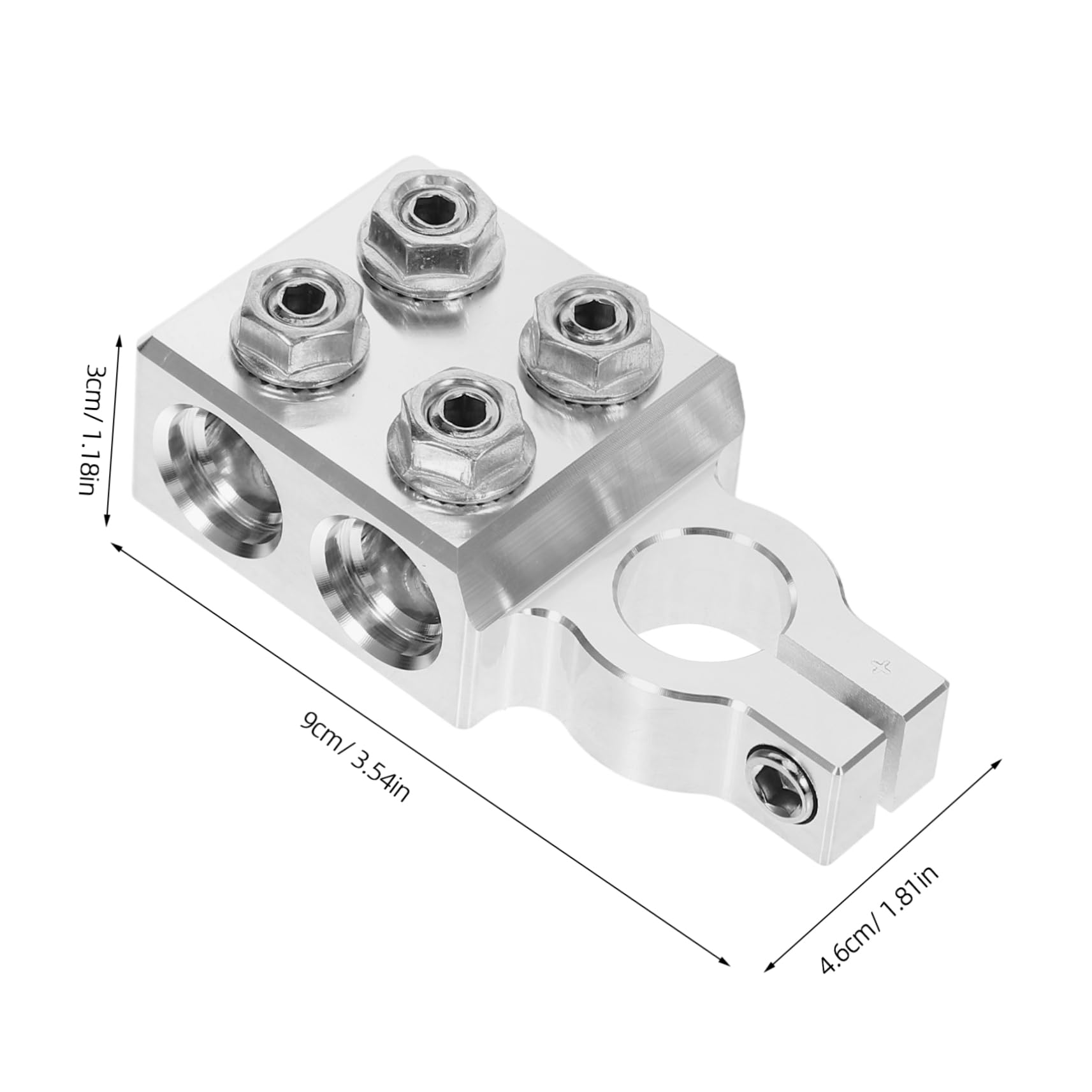 VALICLUD Interrupteur de Déconnexion de Batterie et Prévention des Risques Électriques Performance Fiable en Alliage D'aluminium Argenté pour Voiture