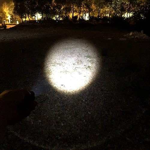 Miniatura 3 de FISHNU Luz de sombrero con clip de 500 lúmenes, luz LED recargable por USB, sin anillo rojo y aleación de aluminio con zoom, foco diseñado con clip