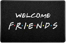 Capacho/Tapete 60x40cm Amigos Friends Preto