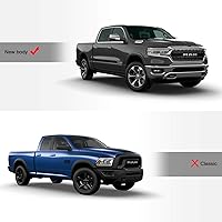 Vista 2 de Stehlen 642167829683 Compatible con Dodge Ram 25003500 2019-2024 de 6.4 pies (76.3 pulgadas), alfombrilla de goma con placa de diamante, color negro