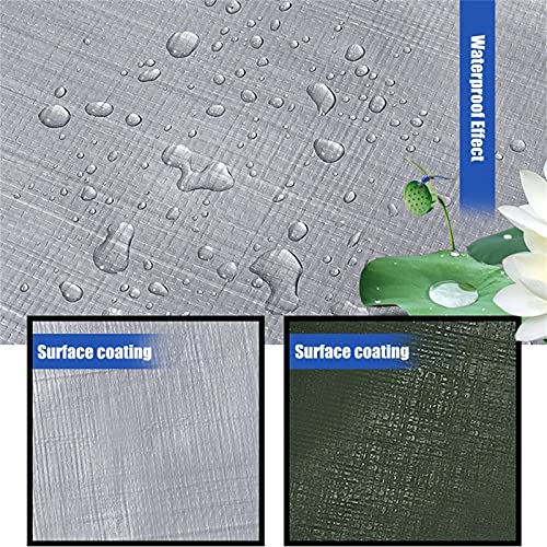 Gmjay Lona, à prova de chuva, pano de toldo, para uso ao ar livre, tenda impermeável, lona, caminhão