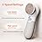 Face Scrubber with 3 Brush Heads & 2 Speeds - Deep Cleaning, Exfoliating, and Massaging for All Skin Types - Facial Cleansing Brush Includes Silicone Head, Travel Case & Free-Plastic Packaging