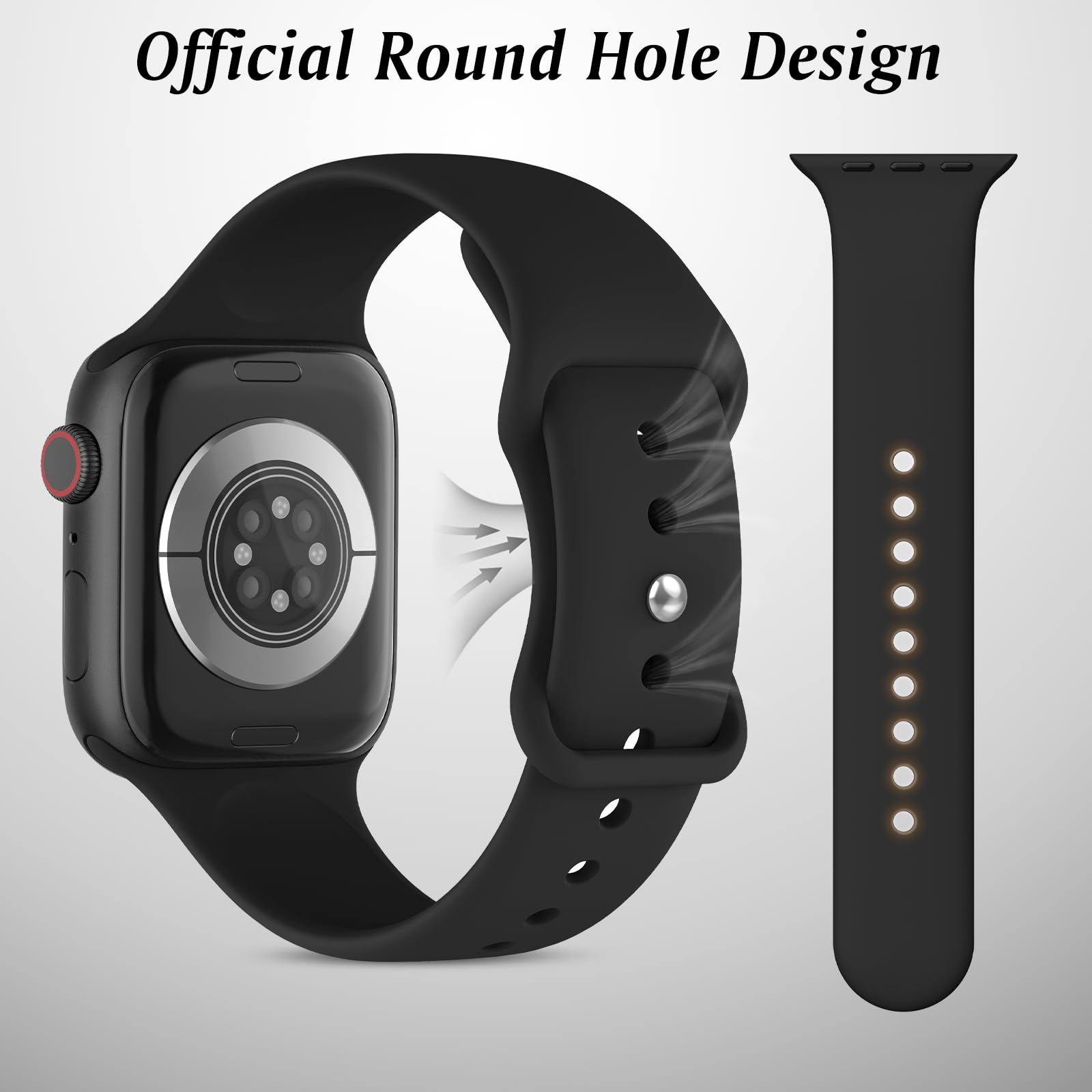 Higgs Cinturino Compatibile con Cinturino Apple Watch 38mm 40mm 41mm 42mm 44mm 45mm 46mm 49mm,Cinturini Sportivi Silicone per Apple Watch Se Ultra iWatch Series 10 9 8 7 6 5 4 3 2 1 Donna Uomo