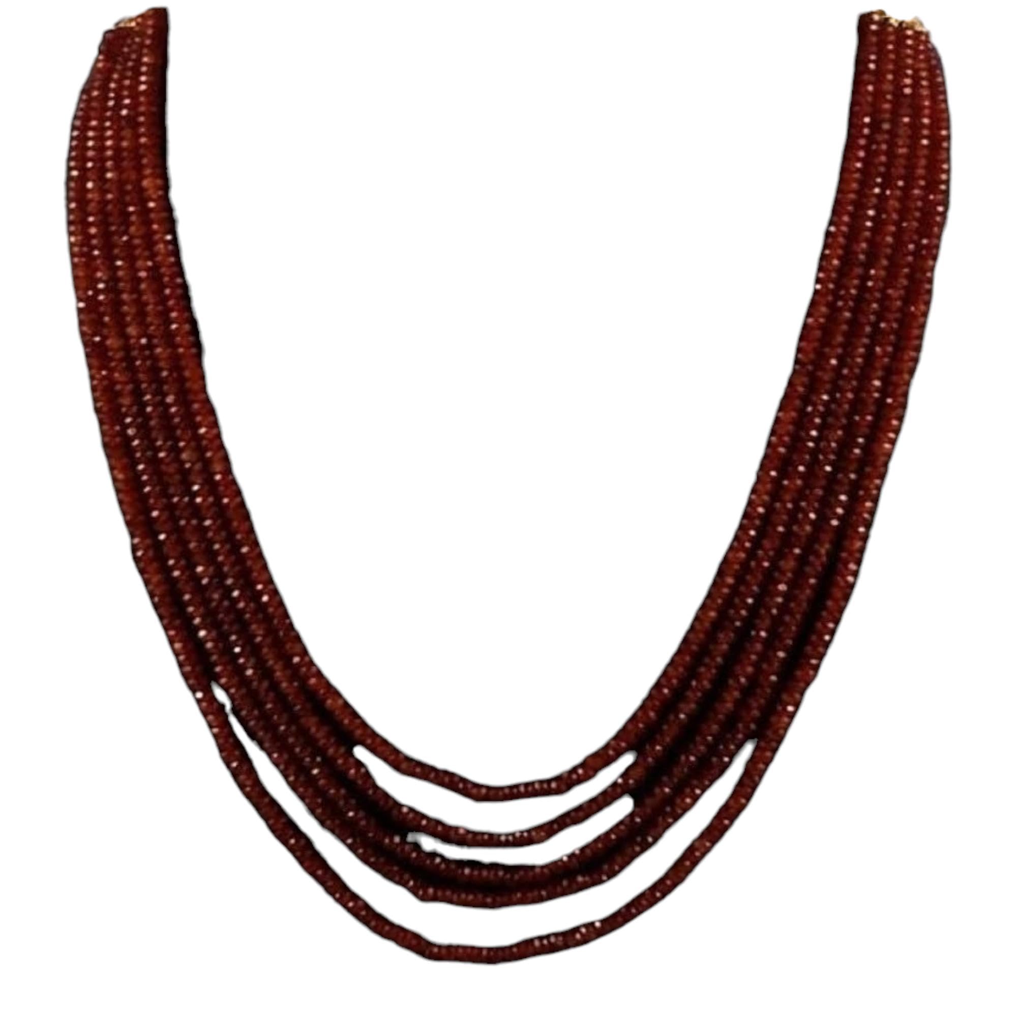 Five Line Beaded Necklace Multicolour-image-30