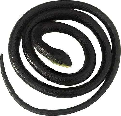 Miniatura 2 de Serpientes de caucho realistas Epaler increíble serpiente de 47 pulgadas de largo serpiente de la selva tropical de juguete