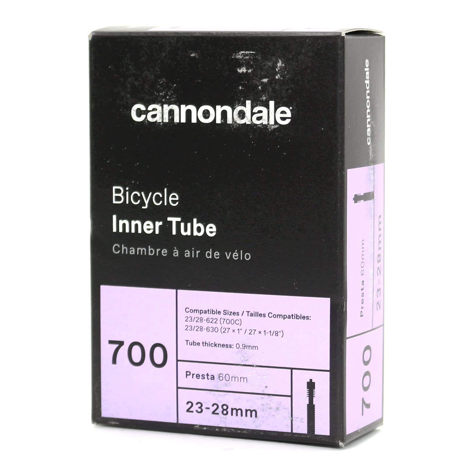 Amazon.com : CANNONDALE TUBE 700x23-28 700x23-28 60mm PRESTA VALVE