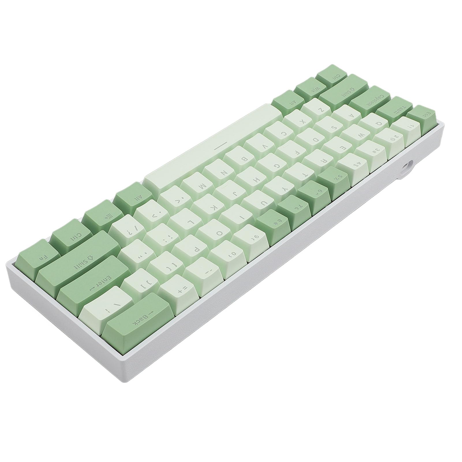 61-klawiszowa Klawiatura Mechaniczna, Podświetlany RGB 60% Czerwony Przełącznik z możliwością Wymiany Podczas Pracy, Bezprzewodowa Przewodowa Klawiatura do Gier, dla
