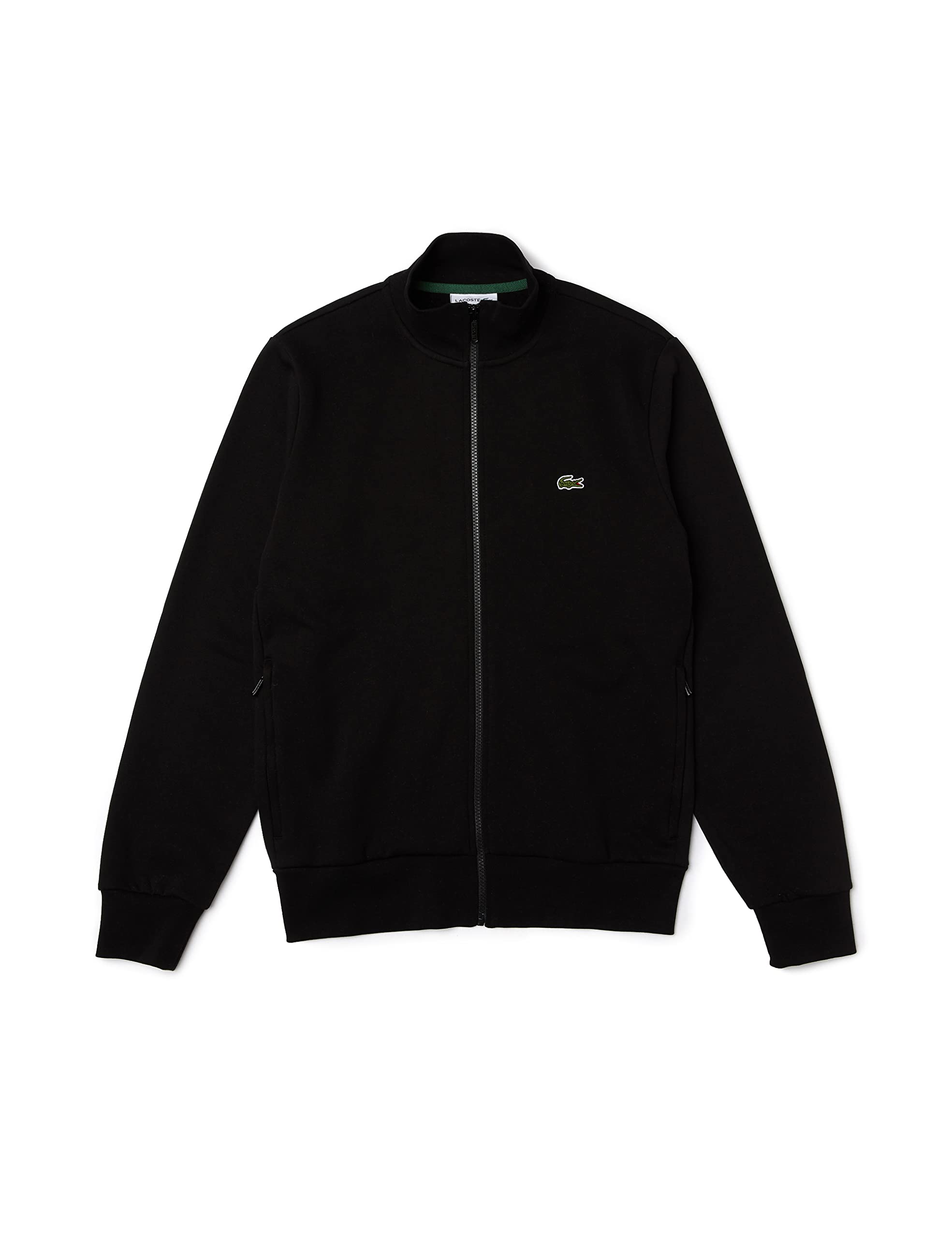 Lacoste Zip-Up High Neck Giacca In Pile Da Uomo Noir M-image