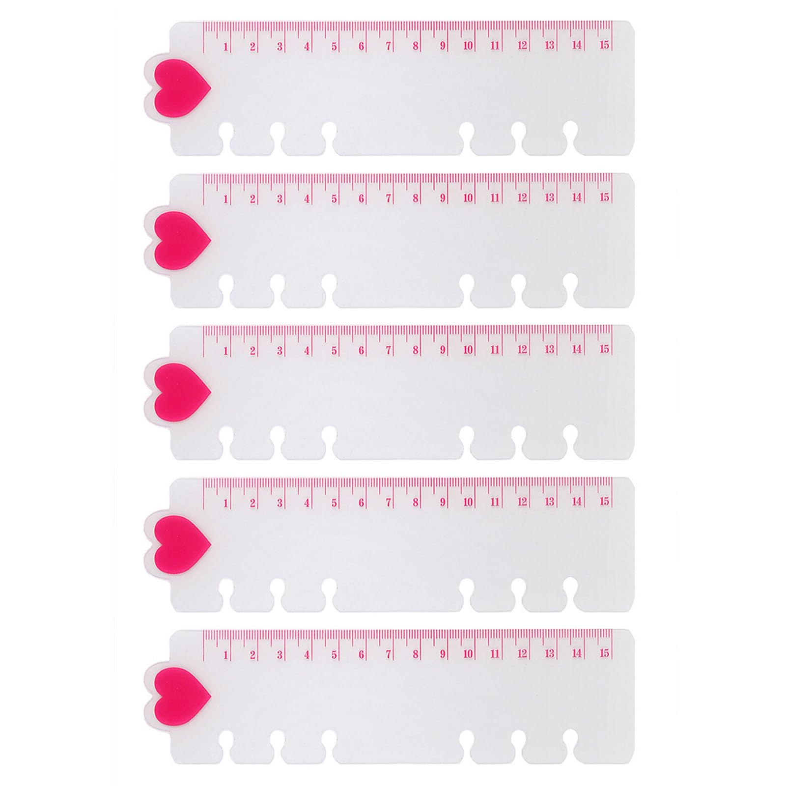Hkfgdjdl A6model 5Pcs 6 Hole Pre-Punched Binder Divider With Measuring Scales Multifunctional Binder Ruler For Notebook Journal